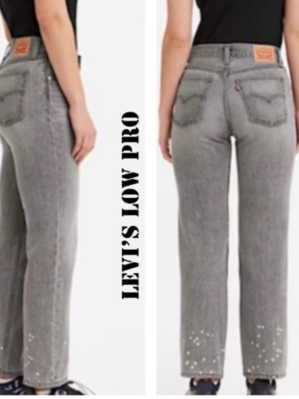 Levi's Women's Low Pro Straight Jeans in Grey NWT - size 31